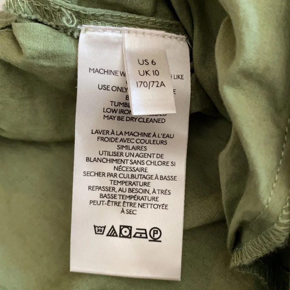 Free People | Menorca High Waist Wide Leg Cropped Pants Forest Glen Green (6) - Picture 9 of 16